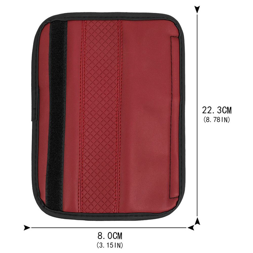 Leather Safety Belt Cover Seat Belt Padding Pad Shoulder Cushion Strap Safety Belt Shoulder Cover