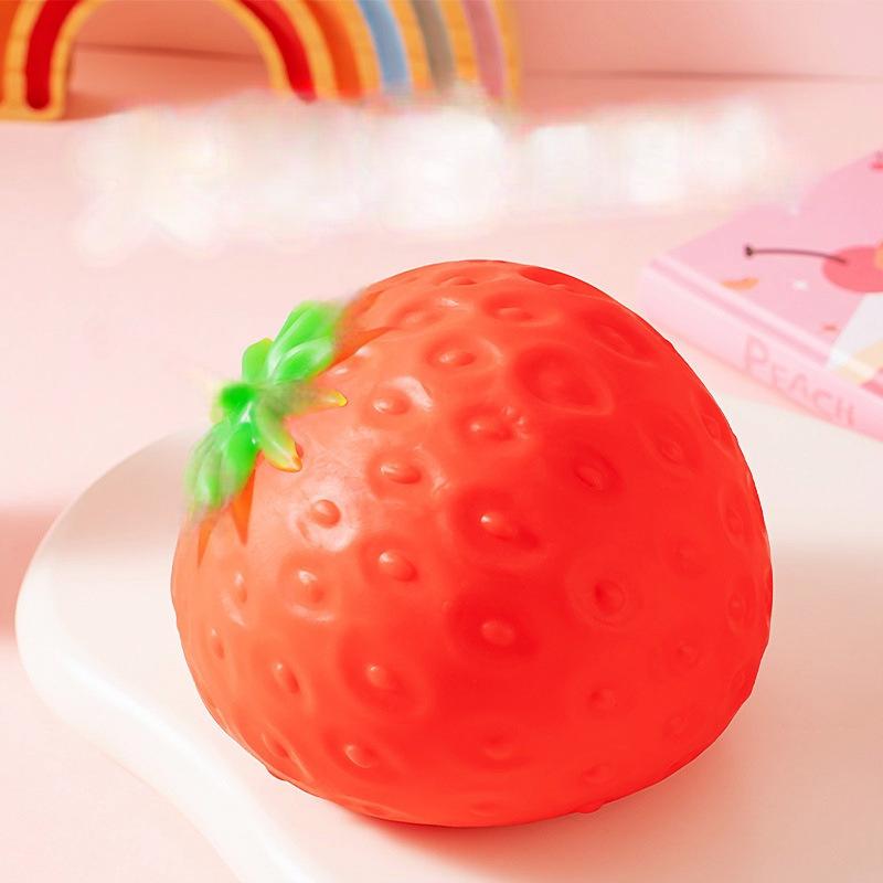 Creative Giant Fruit Strawberry Squeezing Decompression Toy Stress Relief For Kids & Adults Anti-Anxiety Sensory Fidget Toy