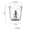 New 380ml Christmas Tree Mug Cute Cup Glass Cups Glass Mug Coffee Mug Home Decoration Christmas Gift Christmas Decoration