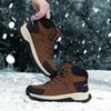 TUINANLE Winter Men Boots Fur Warm Snow Boots Men Hiking Shoes Work Ankle Booties Outdoor Men's Sneakers Footwear