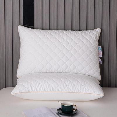 Pure Color Pillow - White Medium-Low Support Pillow for Dorms & Couples