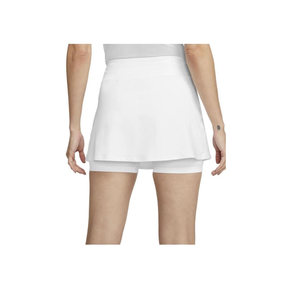 Nike Dri-FIT Solid Breathable Quick-Dry Tennis A-Line Skort Women Bottoms White DH9780-100