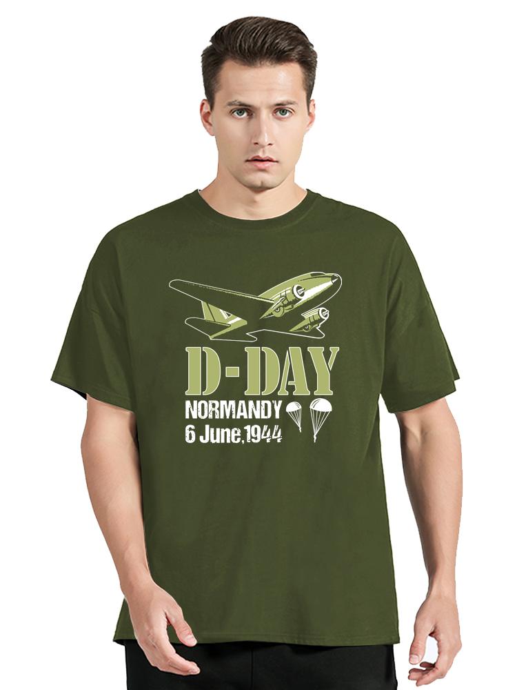 

Hot Sale Fashion Oversized T-shirt D-Day Normandy Fitness T Shirt Epic Paramotor Pilot Men s Clothing Summer Cotton Tshirt Tops 4XL
