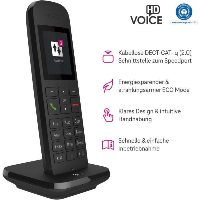 Speedphone 12 - Téléphone sans fil DECT avec écran couleur 5cm - Deutsche Telekom