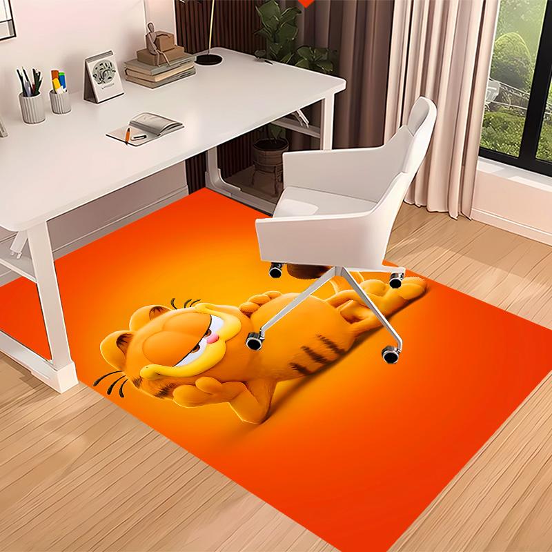 Cute Garfield Printed Absorbent Washable Carpet, Non-Slip Bathroom Mats, Kitchen Rugs, Yoga Mat,Living Room Entrance, Camping Picnic Rugs