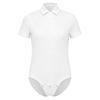 Kids Adaptive Triangle Romper Bodysuit Lapel Short Sleeve Buttons Daily Wear Outings Sleep Jumpsuit