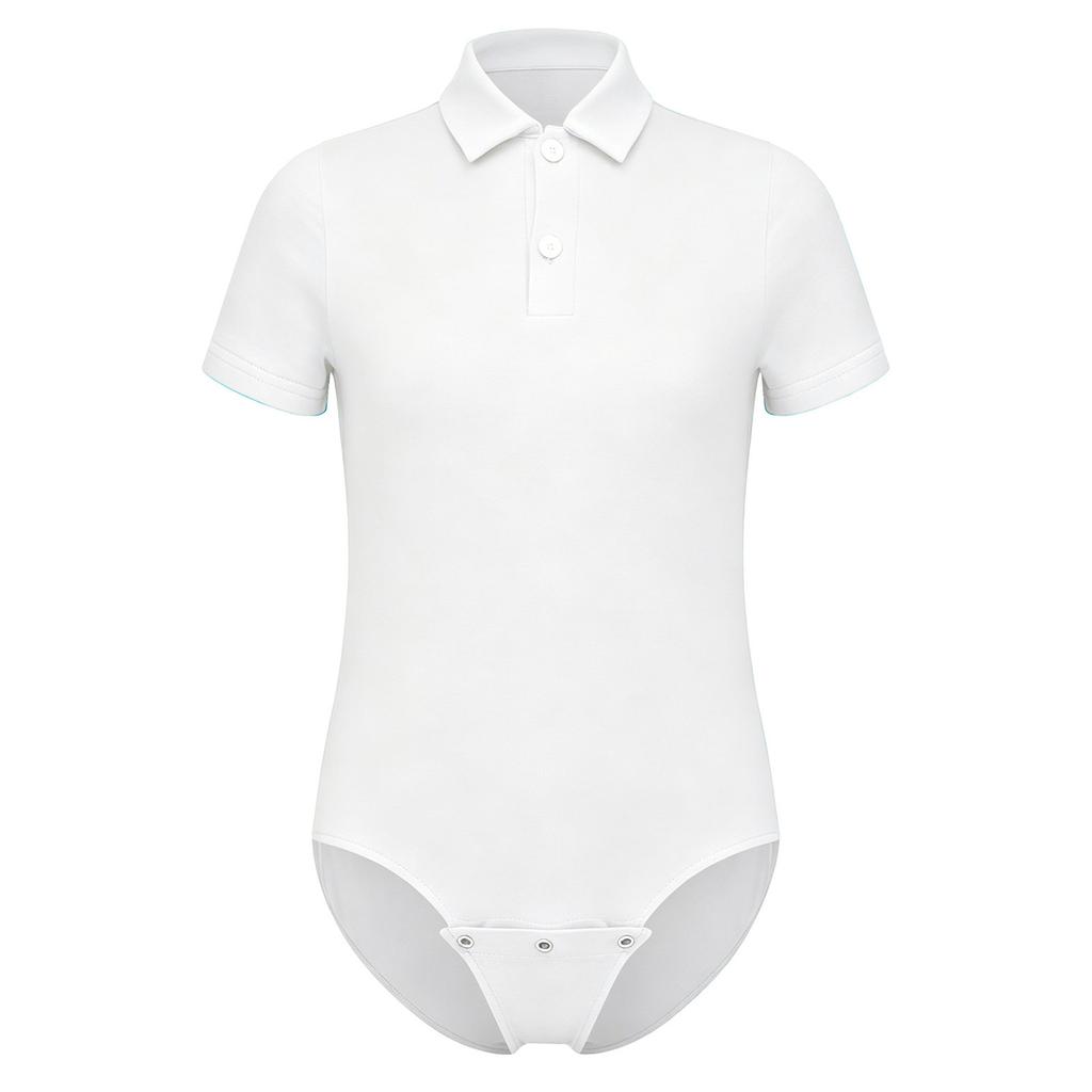 Kids Adaptive Triangle Romper Bodysuit Lapel Short Sleeve Buttons Daily Wear Outings Sleep Jumpsuit