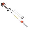 Gas Pole Saw, 25CC 2 Stroke Gas Powered Pole Saws with 30.5 Cm Cutting Bar, Cordless Tree Trimmer with 650ml Fuel Tank, 2.12 To 3.62 M Extendable,