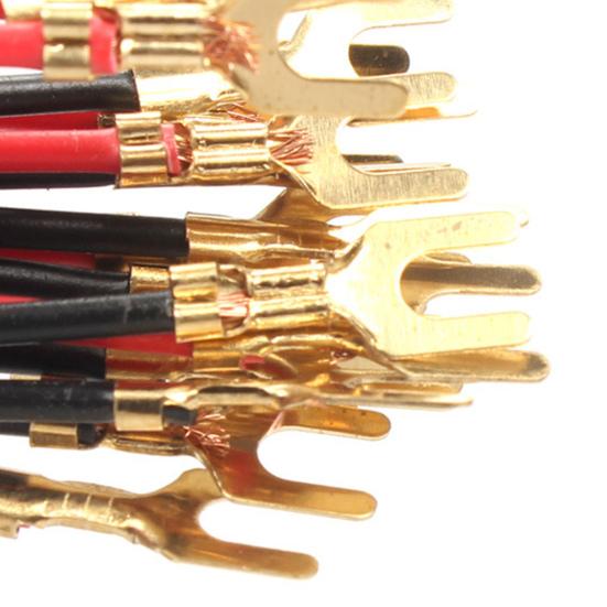 10Pcs Battery Bulb Holder Connecter U Shaped End Sturdy Science Supplies Electrical Testing Experiment Crocodile Clips Wire Connecter for School