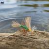 5pcs/Combo Stonefly Stimulator Deer Hair Lure Flies Kit Realistic Dry Fly Sharp Hook for River Stream Fly Fishing Tenkara Tackle