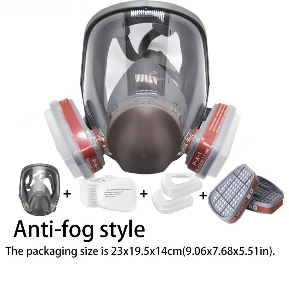 

Silicone Mask Industrial Mask 7 In 1 Set Safety Work Mask Spray Paint Respirator Painting Work коричневый