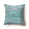 Ins Marble Polyester Pillowcase Car Decoration Home Printed Car Waist Cushion Pillowcase Pillowcase Car Decoration