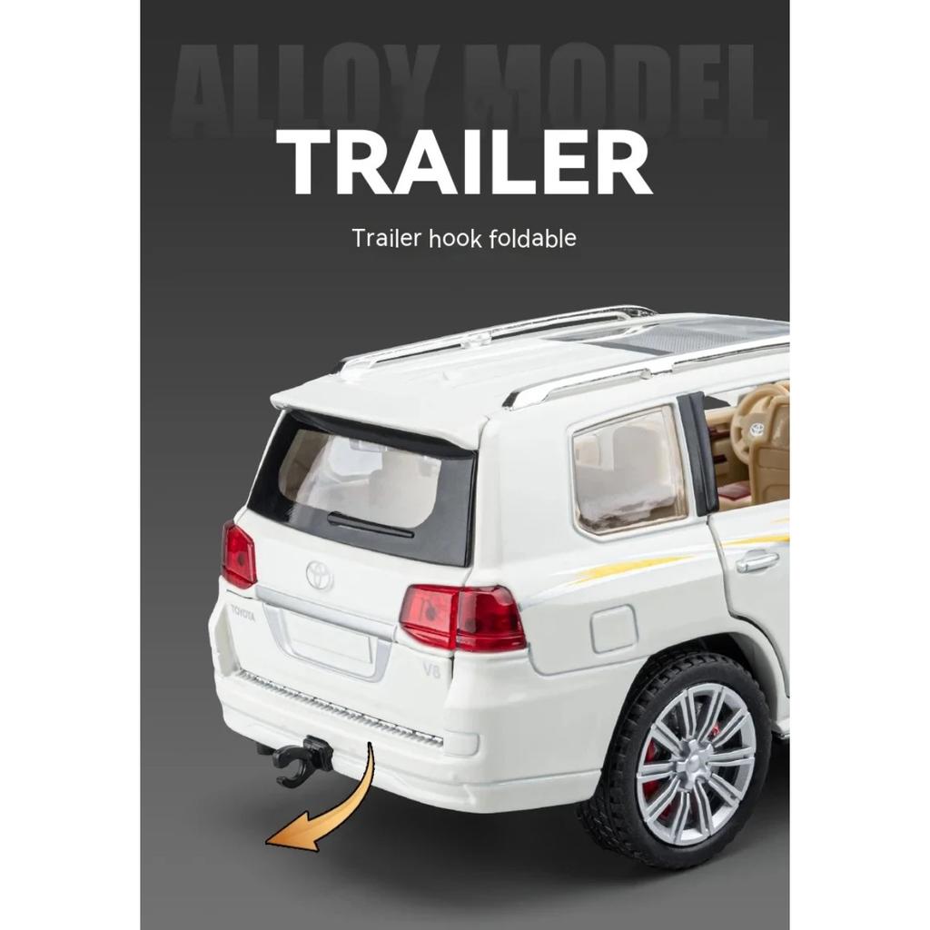 1/24 Toyota Land Cruiser Model, Premium Collectible for Auto Fans, Ideal for Display or Gifting