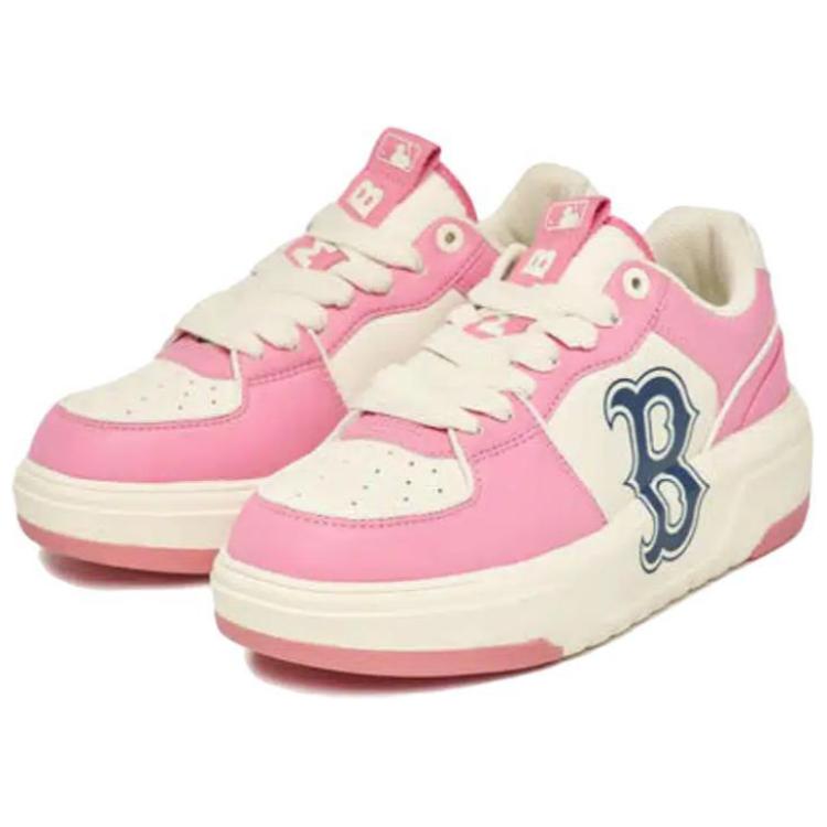 New MLB Chunky Liner Basic Slip Resistant Cushioning Wear Resistant Low Top Skateboard Shoes Unisex Pink 3ASXCLB3N-43PKS