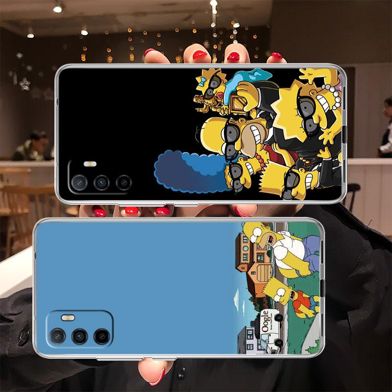 S-Simpsons Transparent Phone Case for LG K22 K30 K40 K40S K41 K42 K50 K50S K51 K51S K52 K61 K62 K71 K92 Q60 Q61 V40 V50 V60