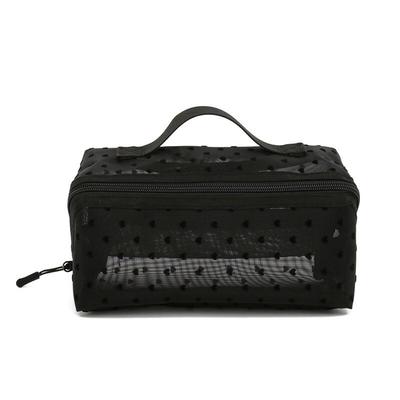 Portable Mesh Cosmetic and Toiletry Organizer Bag