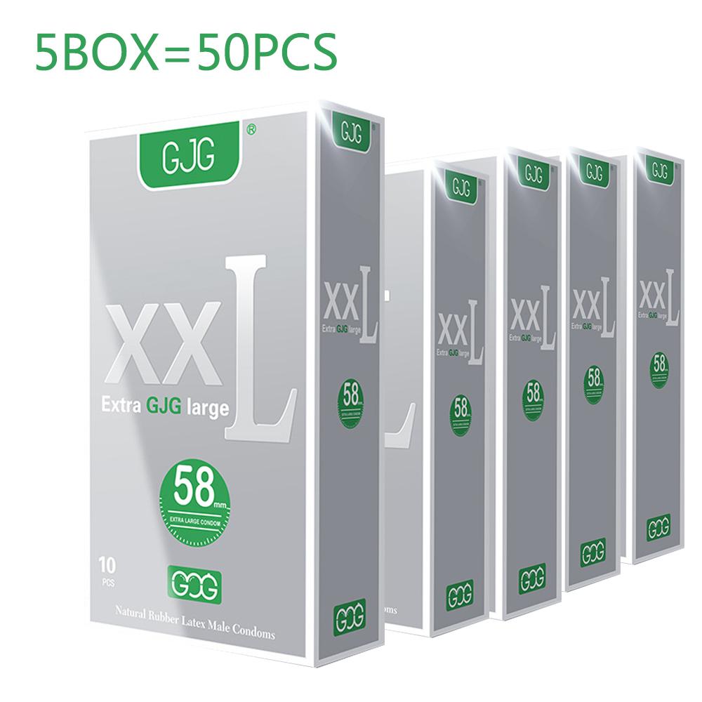 58MM kondom Velikost XXL Velká velikost Kondomy z přírodního kaučuku Velký penis Kondomy velké velikosti Bezpečné sexuální hračky s rukávem na penis pro dospělé