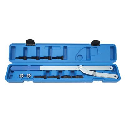 11pcs Universal Camshaft Puller Pulley Fan Clutch Removal Holder Wrench Tool Kit Set