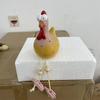 Funny Big-Eyed Long-Legged Chicken Decorative Ornament Rooster Figurine Resin Animal Statue Garden Yard Decoration Home Decor
