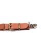 Jill Cool Solid Color Y-Shaped Leather Suspenders, 3-Clip, Adult, 2.5 cm