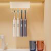 Selfadhesive 4 Slot Toothbrush Rack With Strong Adhesive Wall Mounted Bathroom Storage For Toothpaste And Accessories 2X
