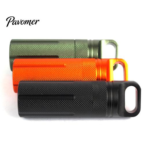 Portable Waterproof Pill Holder Bottle Aluminum Alloy Storage Jar Compact Sealed Size Container Case Emergency Tools
