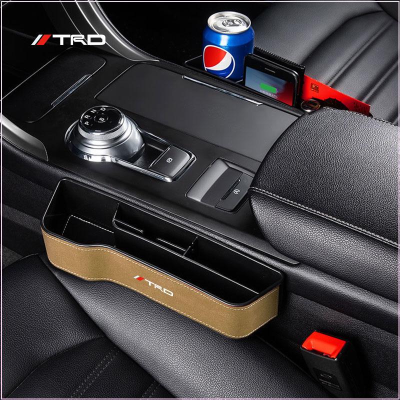 Car Seat Organizer Crevice Storage Box Gap Slit Car Accessories for Toyota Trd GR Camry Highlander Corolla Yaris Chr Auris RAV4