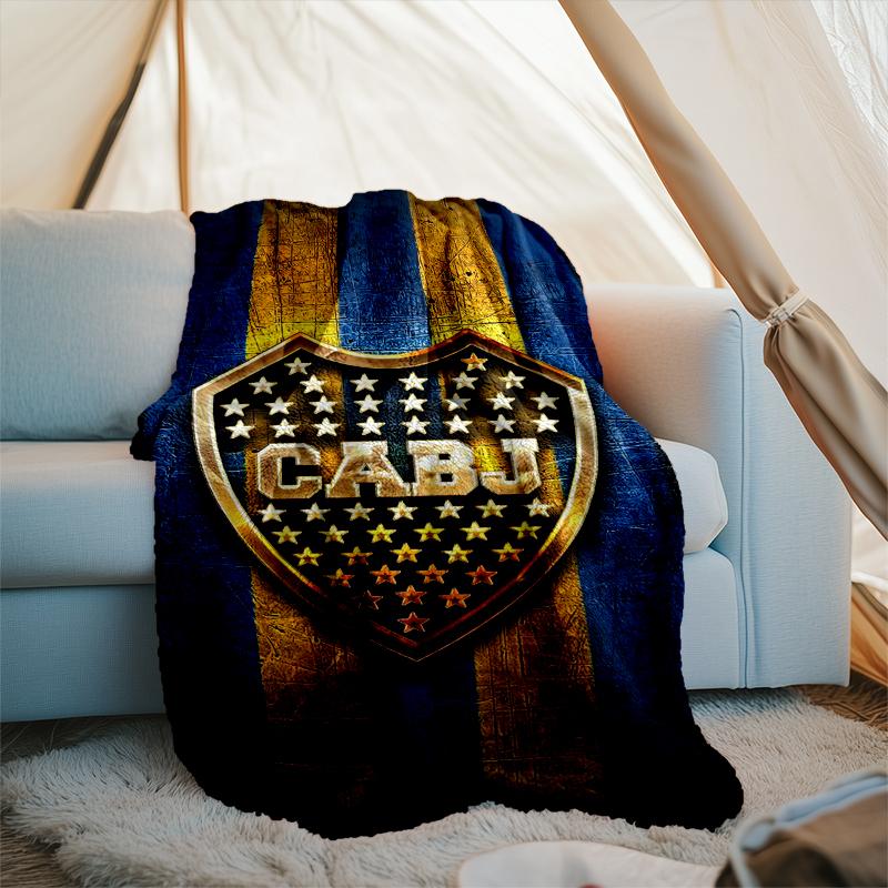 1pz Coperta Morbida in Flanella Stampata Boca Football Club per Camera da Letto Adulto Soggiorno Divano Campeggio Viaggio Regali per Fan Regali di Natale
