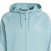 Adidas Game And Go Big Logo 3 Stripes Full Zip Hoodie Men's JE6660