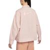 New Nike Women's Zip-Up Woven Loose Fit Collared Jacket Pink FD9929-601