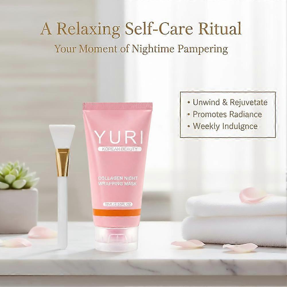 YURI Collagen Mask, YURI Collagen Night Wrapping Mask All Skin Types Skincare