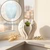 Resin and Cement Pot Casting Form, Angel Wing Flower Pot Profile with Flexible Body for Plaster Projects and Tabletop Display Use Indoors