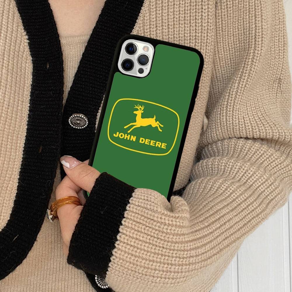 

Зелений Вантажівка J-John Трактор D-Deeres Для IPhone 11 12 13 14 15 16 17 Pro Max Plus Ударостійкі Задні Чохли для Телефону з TPU+PC iPhone 15