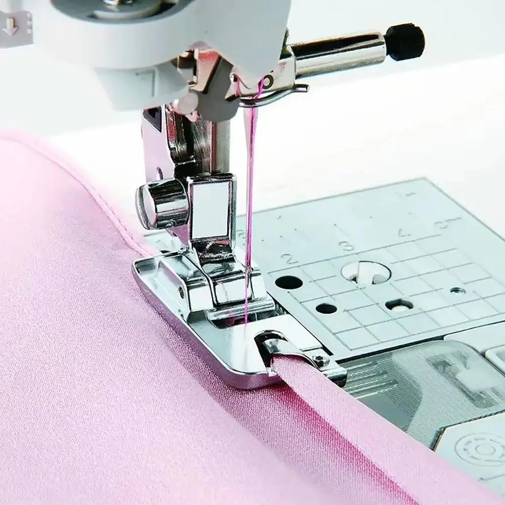 3 Peças/Conjunto Pé Calcador de Máquina de Costura Bainha Enrolada Estreita Metal Universal Ferramenta de Costura Doméstica Pé Calcador de Bainha 3/4/6mm