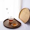 Japanese Wooden Half-Moon Bread & Sushi Tray - Simple INS Style Tea & Dinner Plate