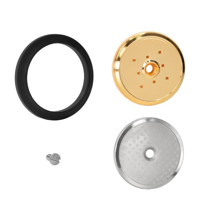 Coffee Machine Dispersion Plate Shower Screen Even Extraction Heat Resistant Stainless Steel with Secure Gasket Design