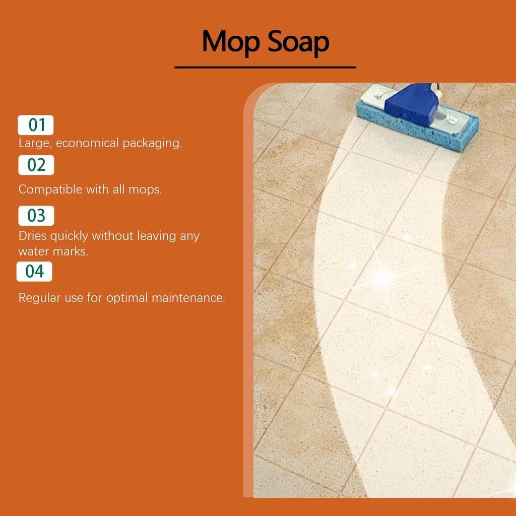 Wave Soap, Floor Cleaning Soap, Tile And Wood Floor Cleaner Fragrant Mop Liquid, 200ml