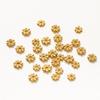 20pcs 14K 18K Gold Color Daisy Spacer Beads Mini Brass Spacer Beads Charms Pendants for DIY Bracelet Necklace Jewelry Making
