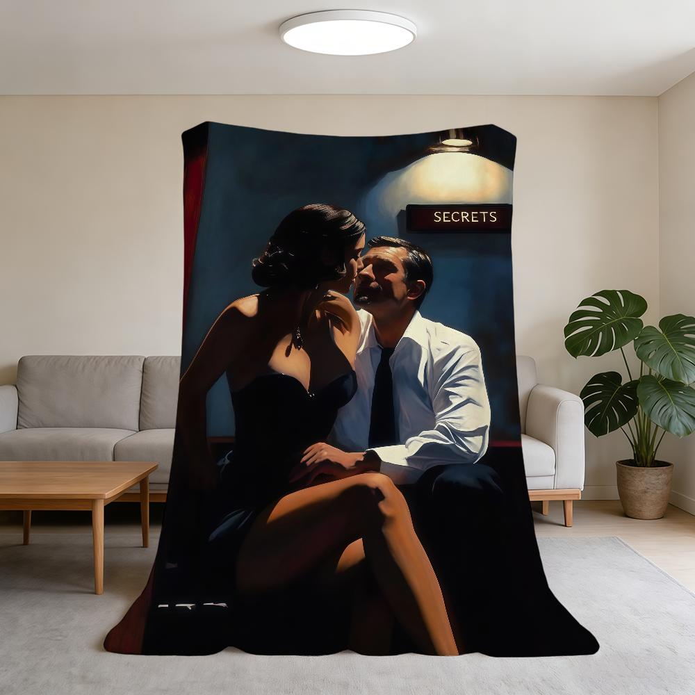 

Scottish Artist J-Jack Vettriano Blanket Super Warm Comfortable Plush Throw Blanket Child Home Sofa Bedroom Gift 75x90cm