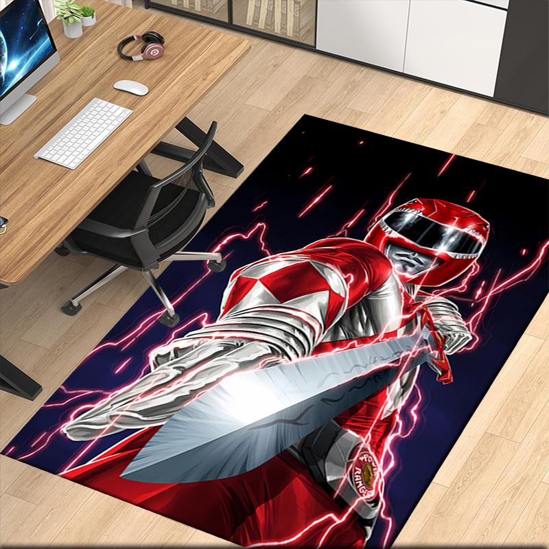 Mighty Morphin Printed Carpet, for Office Chair Living Room Bedroom Kitchen Room Decor Gifts.