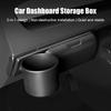 For Tesla Model Y/YL 2025 Instrument Panel Glasses Box Water Cup Holder Car 2-in-1 Glasses Box Water Cup Holder Storage Box