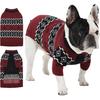 IECOii Male Dog Sweater,Thick Knitted Dog Sweaters for Small Medium Dogs Boy,Mid Neck Knitwear Extra Warm Pullover for Cold Weather,Cozy & Stretchy