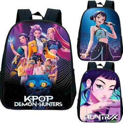 Kpop Demon Hunters Lightweight Children Backpack Girls Boys Kids Orthopedic Bookbag Mira Rumi Zoey Printed School Bags Mochila