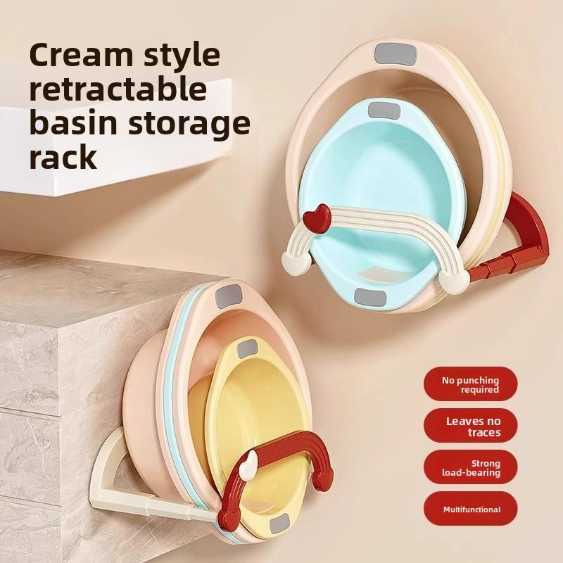 1PCS Foldable Telescopic Bathroom Toilet Washbasin Rack Toilet Shelf Storage Rack