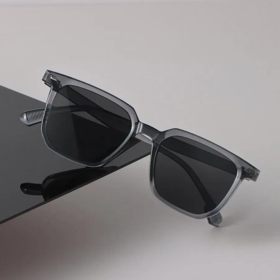Luxury Sunglasses Women Men Square Mirror Lens Brand Designer Black Sun Glasses Trendy Eyewear Unisex Sexy Cool