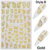 Holographic 3D Butterfly Nail Art Stickers Multi-Purpose Adhesive Sliders for Colorful DIY Nail Designs