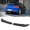 Gloss Black for Maxton Style Rear Bumper Side Splitters Replacement for MK6 R R20 2009‑2013