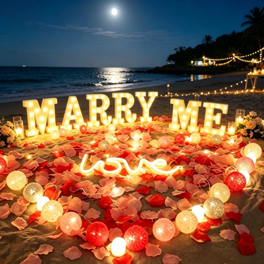 16cm Alphabet Letter LED Lights Marquee Sign Number Lamp Decoration Night Light For Party Bedroom Wedding Birthday Christmas