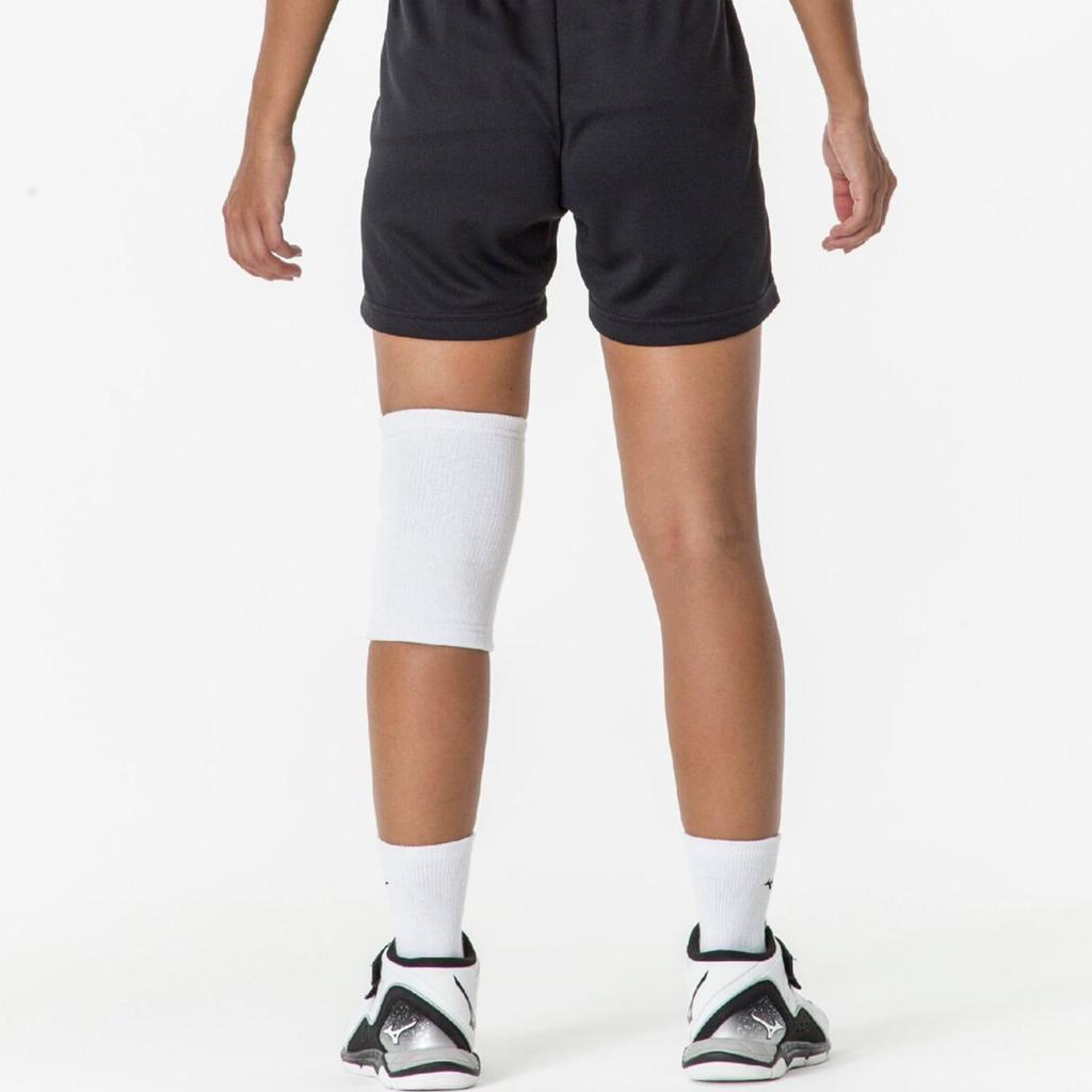 Mizuno Volleyball Knee Support V2MYA200 White X 1 Piece (with Pad, Women's) Black,
