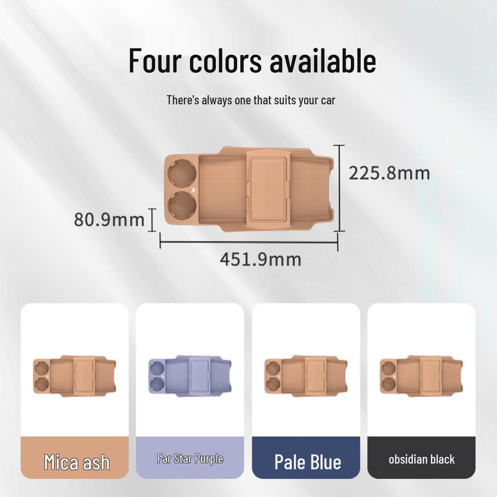 Fits 25 Jihu T5 Models: Non-Slip Silicone Lower Center Console Storage Box for Original Car Interior